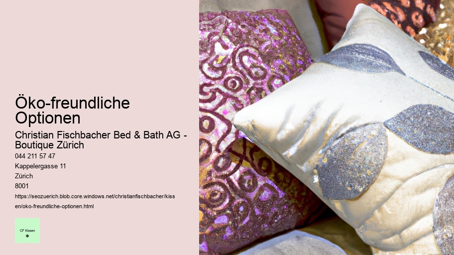 Öko-freundliche Optionen