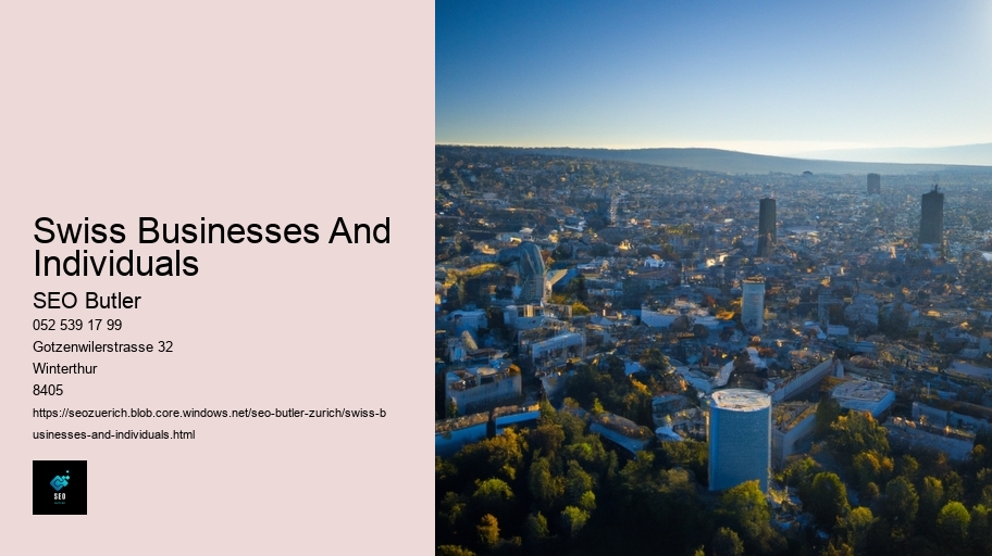 Swiss Businesses And Individuals