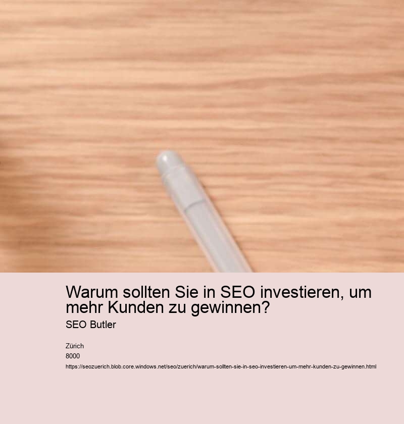 Warum sollten Sie in SEO investieren, um mehr Kunden zu gewinnen? SEO Butler
