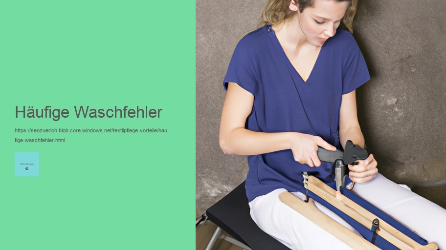 Häufige Waschfehler